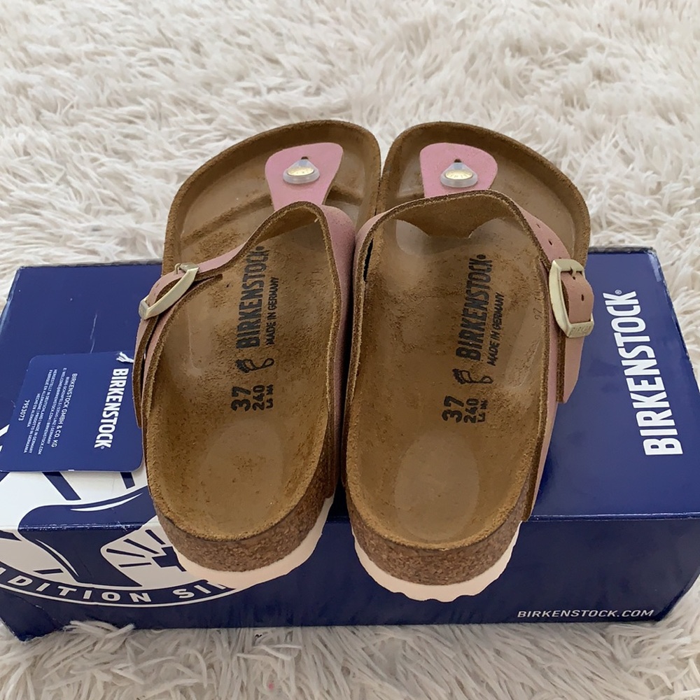 New Birkenstock Gizeh washed metallic pink - Picture 3 of 6
